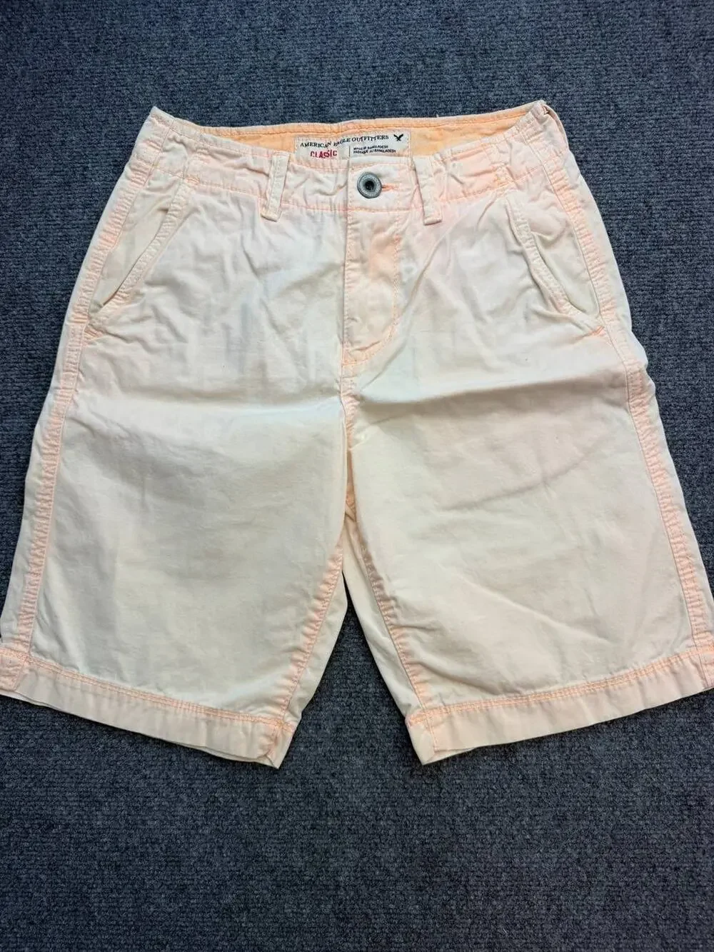 American Eagle Outfitters Women’s Bermuda Shorts Size 26 Peach 100% Cotton